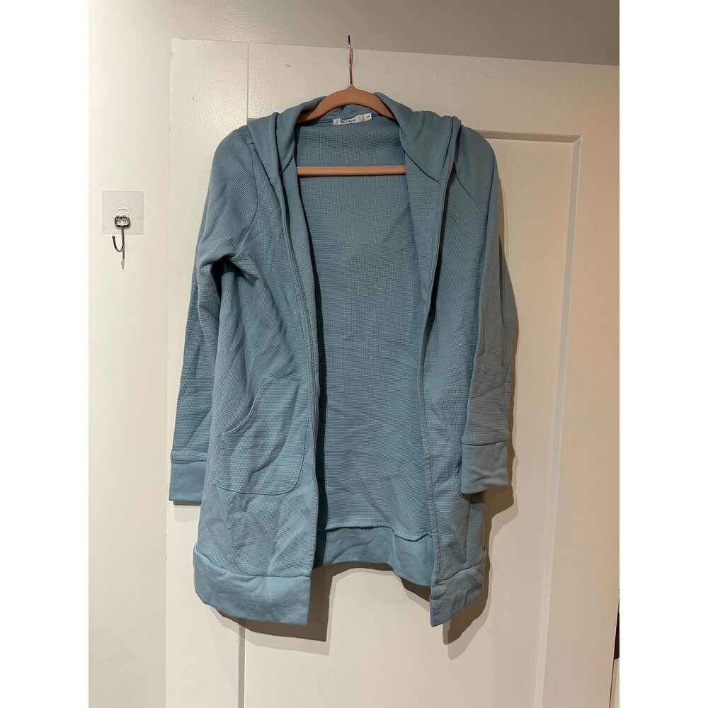 Ricki’s Blue Waffle Long Hoodie Sz S​